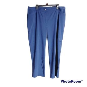 Weekenders by Chico's Blue High Rise Slacks Pants Womens Size 3 Short (XL 16)